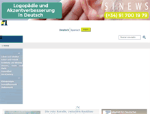 Tablet Screenshot of madridfuerdeutsche.com